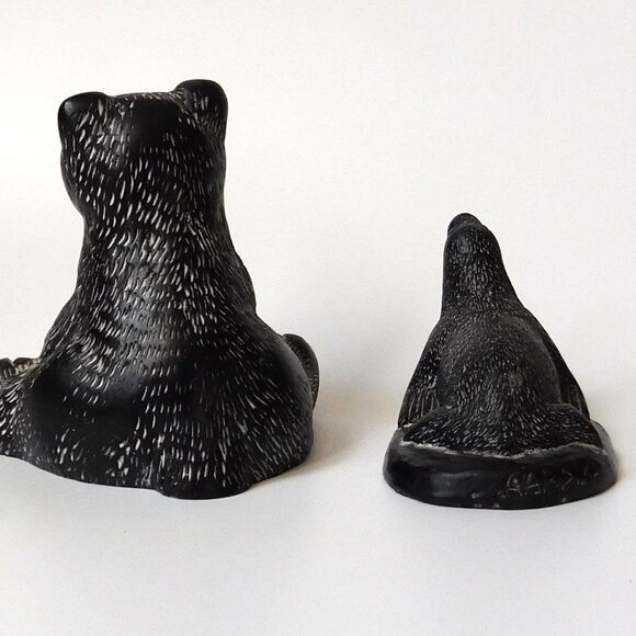 AARDIKA Soap Stone Lot of 2 Figurines Bead & Seal Canadian - Picture 4 of 10